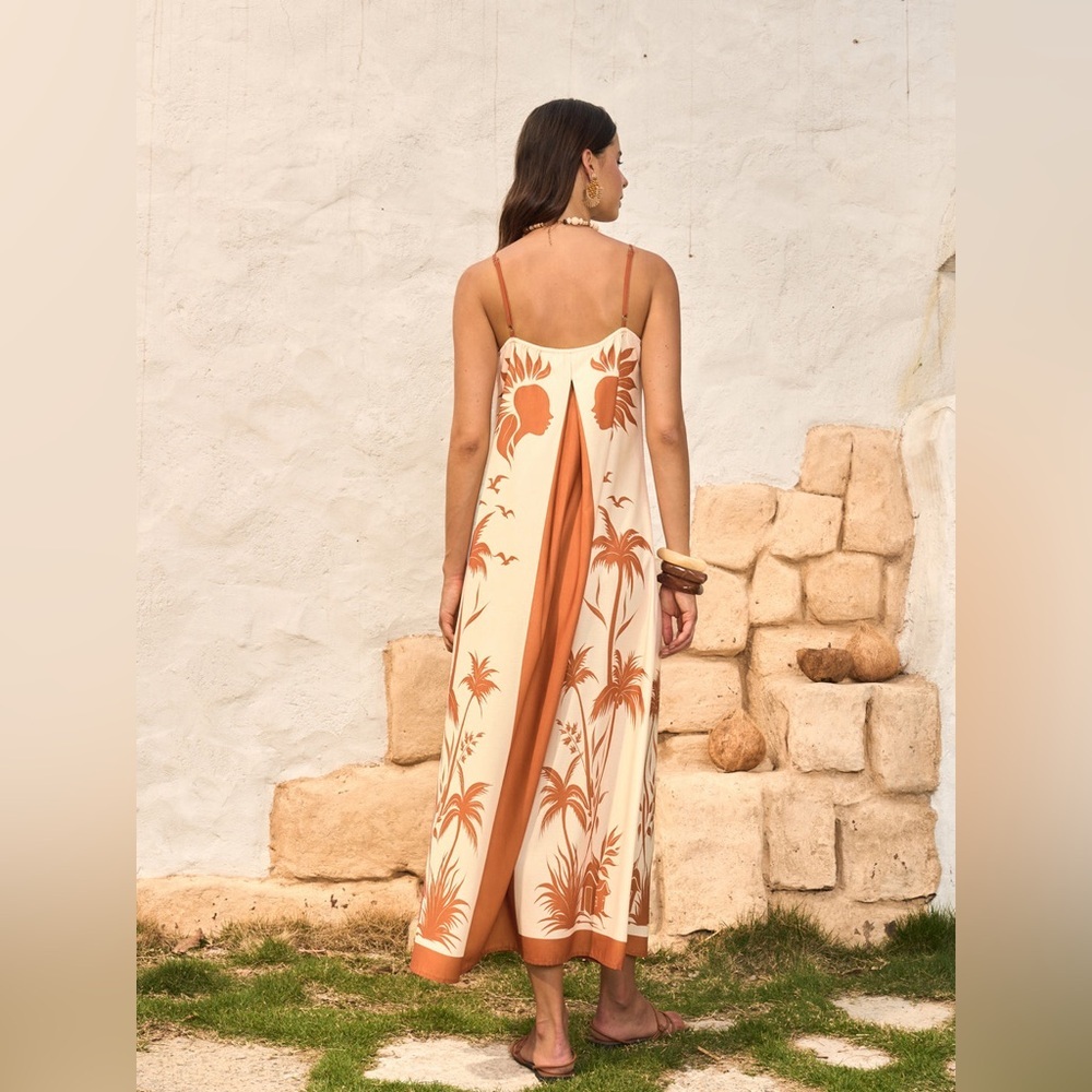 Commense Tropical Print Maxi Dress - Picture 4 of 11